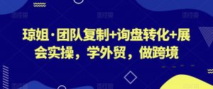 琼姐·团队复制+询盘转化+展会实操,学外贸,做跨境-风淘社
