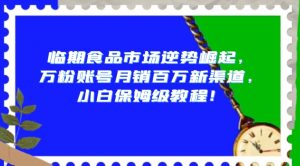 临期食品市场逆势崛起,万粉账号月销百万新渠道,小白保姆级教程【揭秘】-风淘社