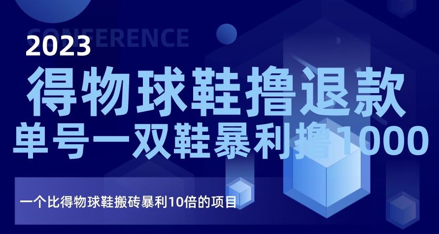 2023得物球鞋撸退款，单号一双鞋暴利撸1000，一个比得物球鞋搬砖暴利10倍的项目【揭秘】-风淘社