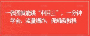 一张图就能跳“科目三”，一分钟学会，流量爆炸，保姆级教程【揭秘】-风淘社