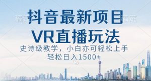 抖音最新VR直播玩法,史诗级教学,小白也可轻松上手轻松日入1500+【揭秘】-风淘社