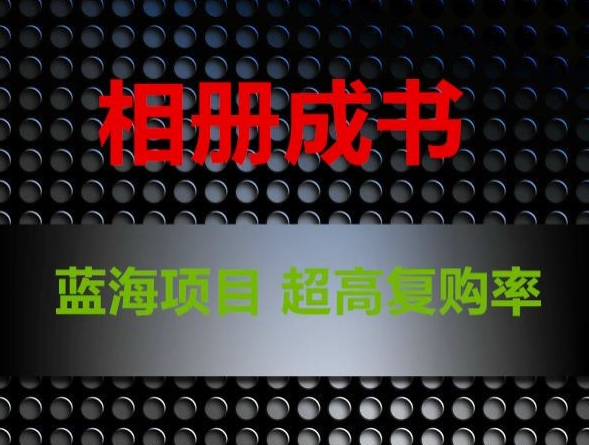 相册成书,蓝海项目,认真操作月入过万【揭秘】-风淘社