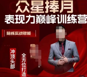 众星捧月表现力巅峰训练营,全方位打造,陪练实战赋能-风淘社