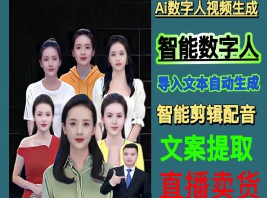 伍老师Ai数字人快速剪辑制作以及变现视频课-风淘社