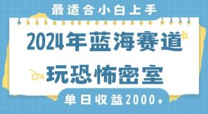 2024年蓝海赛道玩恐怖密室日入2000+,无需露脸,不要担心不会玩游戏,小白直接上手,保姆式教学【揭秘】-风淘社