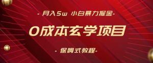 月入5w+,小白暴力掘金,0成本玄学项目,保姆式教学(教程+软件)【揭秘】-风淘社