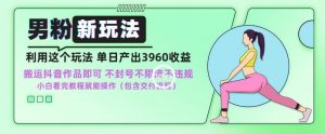 男粉新玩法小白一天也能有3960的收益，不违规不封号不限流，操作当天就能出单【揭秘】-风淘社