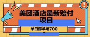 美团酒店最新赔付项目，单日薅羊毛700+【仅揭秘】-风淘社