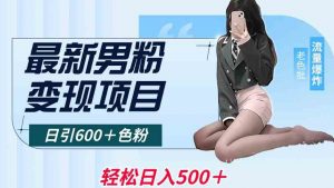 最新男粉变现项目,日引600+色粉,全平台通用,轻松日入500+【揭秘】-风淘社
