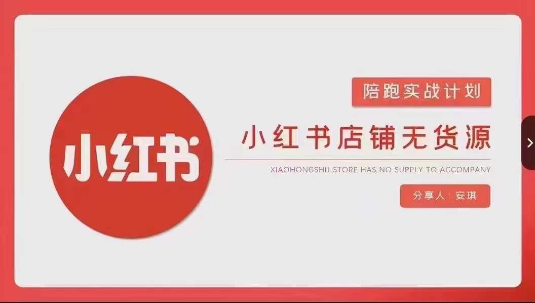 安琪-小红书店铺无货源实战,开店到售后全流程操作-风淘社