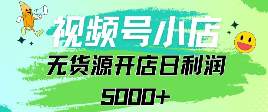 视频号无货源小店从0到1日订单量千单以上纯利润稳稳5000+【揭秘】-风淘社