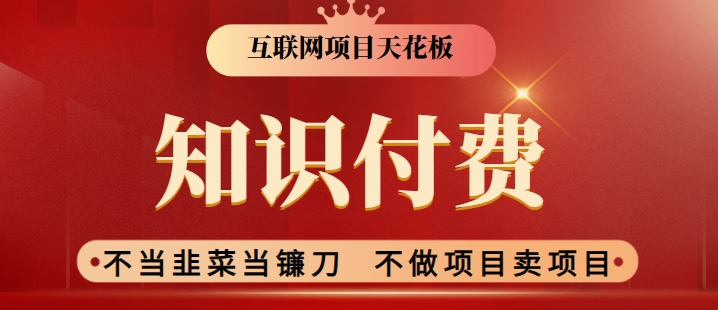 2024互联网项目天花板,新手小白也可以通过知识付费月入10W,实现财富自由【揭秘】-风淘社