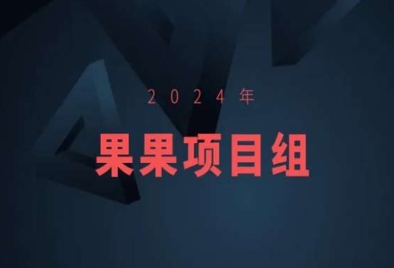 2024年果果项目组项目合集-果果最新项目-风淘社