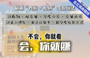 2024,“男粉+私域”还是最耐造、最赚、最轻松、最愉快的变现方式【揭秘】-风淘社