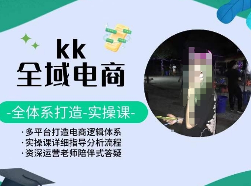 KK全域电商,全体系打造实操课,多平台打造电商逻辑体系-风淘社