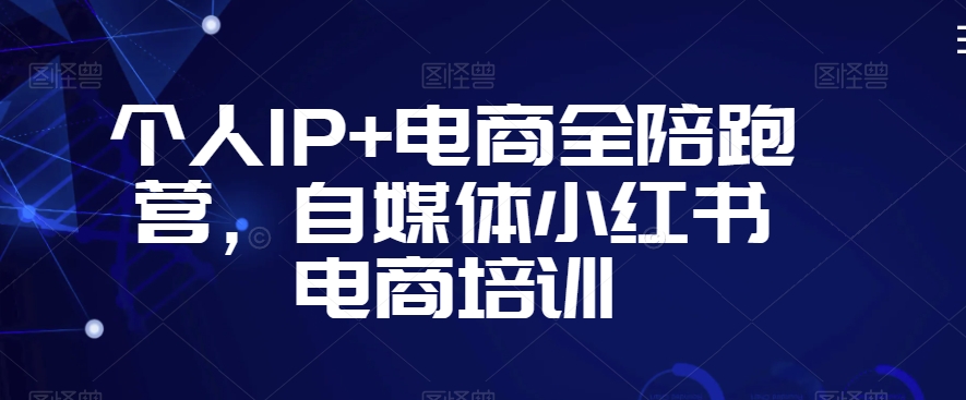 个人IP+电商全陪跑营,自媒体小红书电商培训-风淘社