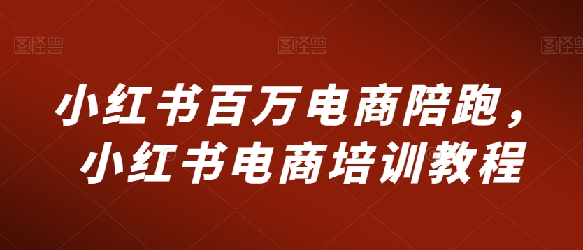小红书百万电商陪跑,小红书电商培训教程-风淘社