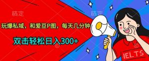 玩爆私域，和爱豆P图，每天几分钟 轻松日入300+【揭秘】-风淘社