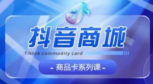 抖音商品卡系列课程，大模块【认知】【基础】【运营】【玩法】系统教学-风淘社