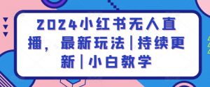 2024小红书无人直播,最新玩法|持续更新|小白教学-风淘社