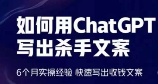 如何用ChatGPT写出杀手文案,6个月实操经验,快速写出收钱文案-风淘社