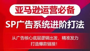 亚马逊运营必备: SP广告的系统进阶打法,从广告核心底层逻辑出发,精准发力打造爆款链接-风淘社