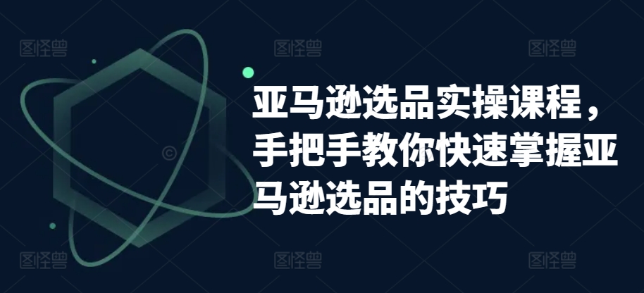 亚马逊选品实操课程,手把手教你快速掌握亚马逊选品的技巧-风淘社