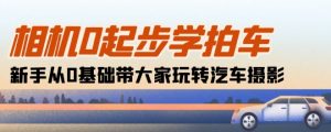 相机0起步学拍车:新手从0基础带大家玩转汽车摄影(18节课)-风淘社