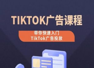 TikTok广告投放课程，从0-1实操课，带你快速入门TikTok广告投放-风淘社