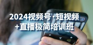2024视频号·短视频+直播极简培训班:抓住视频号风口,流量红利-风淘社