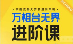 电商万相台无界进阶课,掌握流畅无界的进阶策略-风淘社