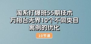 淘系打爆班55期技术:万相台无界10个不同类目案例的优化(10节)-风淘社