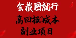 会截图就行，高回报0成本副业项目，卖离婚模板一天1.5k+【揭秘】-风淘社