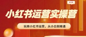 2024小红书运营实操营,从入门到精通,完成从0~1~100-风淘社