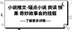 小说推文-锚点小说 爽读 快果 奇妙故事会的挂载-风淘社