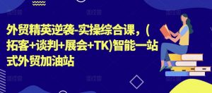 外贸精英逆袭-实操综合课,(拓客+谈判+展会+TK)智能一站式外贸加油站-风淘社