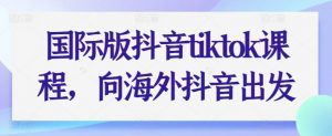 国际版抖音tiktok课程,向海外抖音出发-风淘社