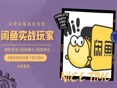 手把手教你0到1系统玩转闲鱼变现，爆款思维/超级曝光/超高转化-风淘社