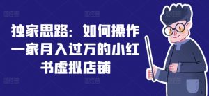 独家思路：如何操作一家月入过万的小红书虚拟店铺-风淘社