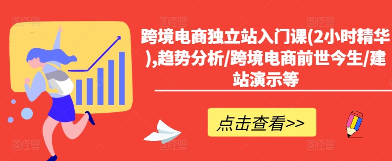 跨境电商独立站入门课(2小时精华),趋势分析/跨境电商前世今生/建站演示等-风淘社