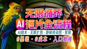 AI剪辑无限循环画面:新手轻松月入上万的秘技【揭秘】-风淘社