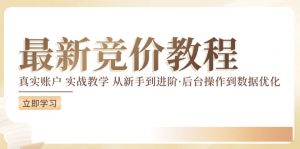 竞价教程:真实账户 实战教学 从新手到进阶·后台操作到数据优化-风淘社