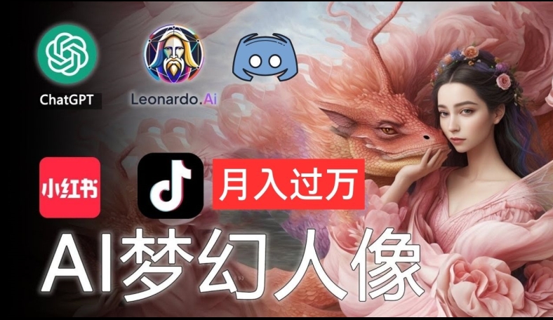 AI摄影梦幻人像:零基础也能月入过万的秘密【揭秘】-风淘社