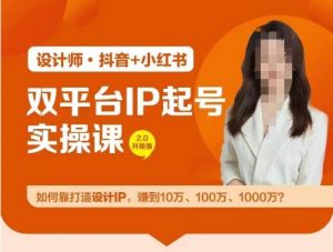 双平台IP起号实操营,教你如何靠打造设计IP,赚到10万、100万、1000万?-风淘社