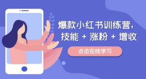 爆款小红书训练营,技能 + 涨粉 + 增收,用好小红书,做你喜欢又擅长的事,涨粉又赚钱-风淘社