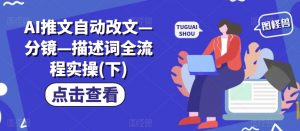 AI推文自动改文—分镜—描述词全流程实操(下)-风淘社
