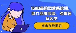 1688高阶运营系统课,助力业绩倍增,老板运营必学-风淘社