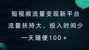 短视频流量变现新平台,流量扶持大,投入时间少,AI一件创作爆款视频,每天领个低保【揭秘】-风淘社