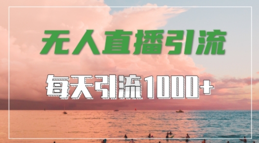 抖音快手视频号全平台通用,无人直播引流法,超暴力引流1000+高质量精准创业粉【揭秘】-风淘社