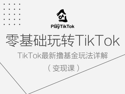 零基础玩转TiKToK变现课,TikTok最新撸基金玩法详解-风淘社
